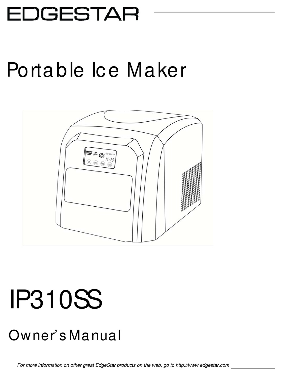 EdgeStar Portable Stainless Steel Clear Ice Maker - IP211SS
