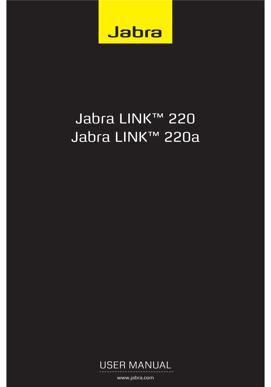 JABRA LINK 220 USER MANUAL Pdf Download | ManualsLib