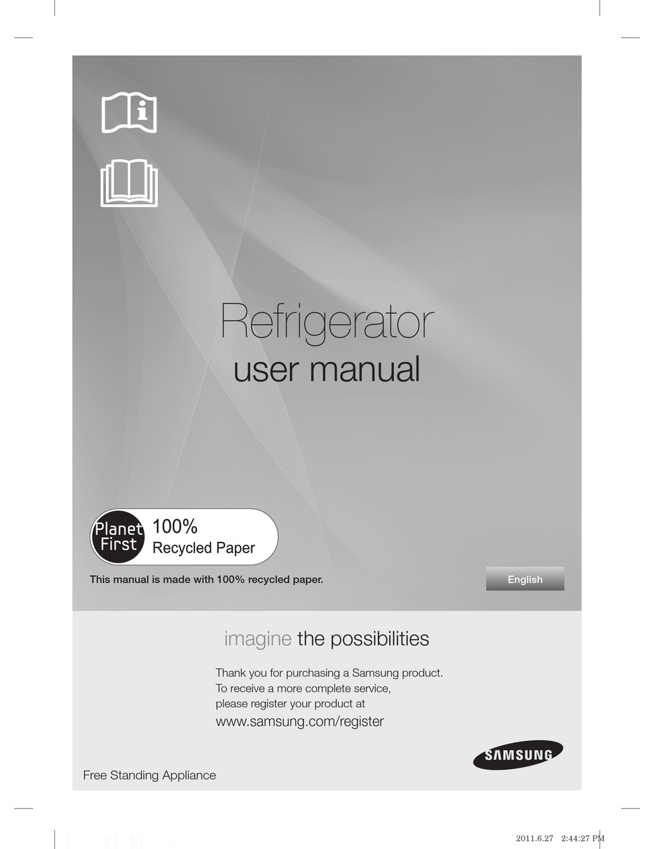 SAMSUNG REFRIGERATOR USER MANUAL Pdf Download ManualsLib