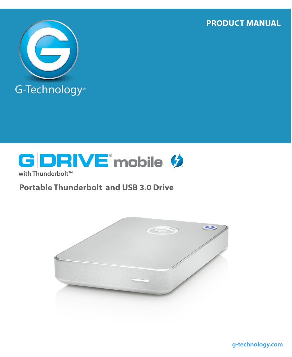 G Technology G Drive Mobile Product Manual Pdf Download Manualslib