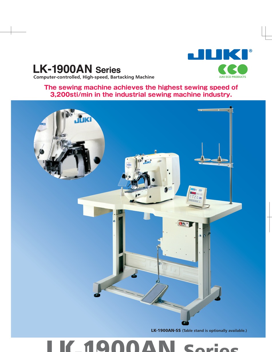 JUKI LK1900ANSS BROCHURE & SPECS Pdf Download ManualsLib