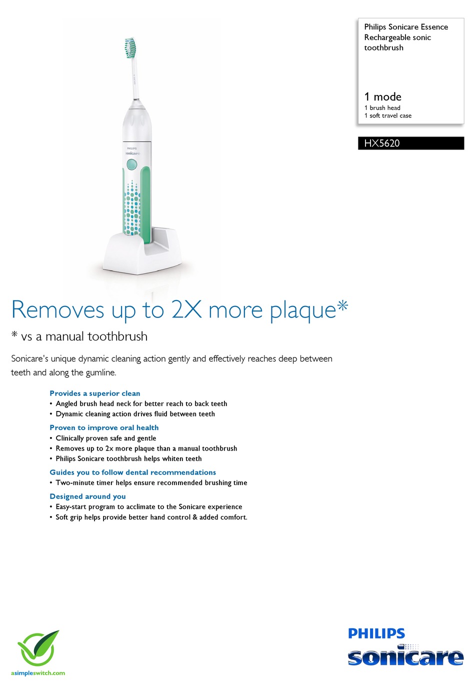 philips sonicare hx751v manual