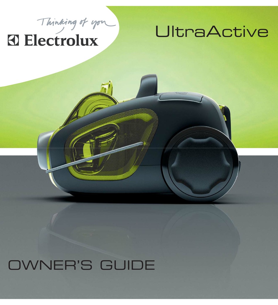 Electrolux Ultraactive Owner S Manual Pdf Download Manualslib