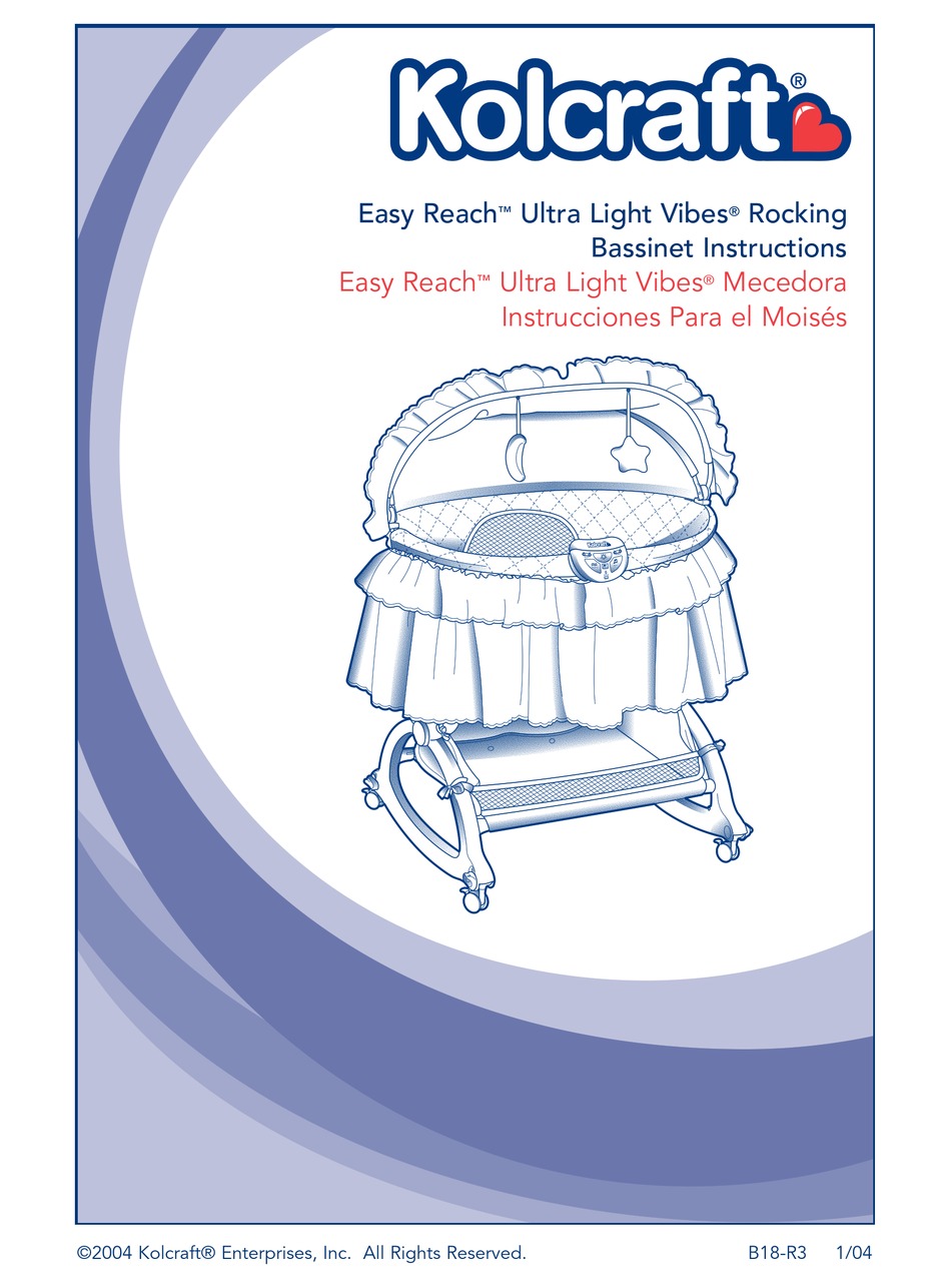 Kolcraft cuddle n care light cheap vibes mobile rocking bassinet assembly