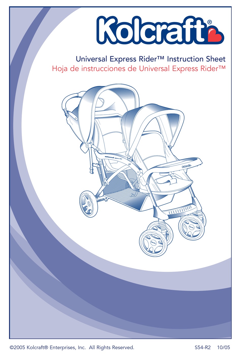universal express rider double stroller