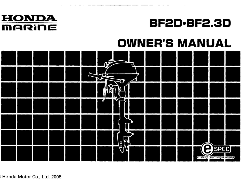 HONDA BF2D OWNER