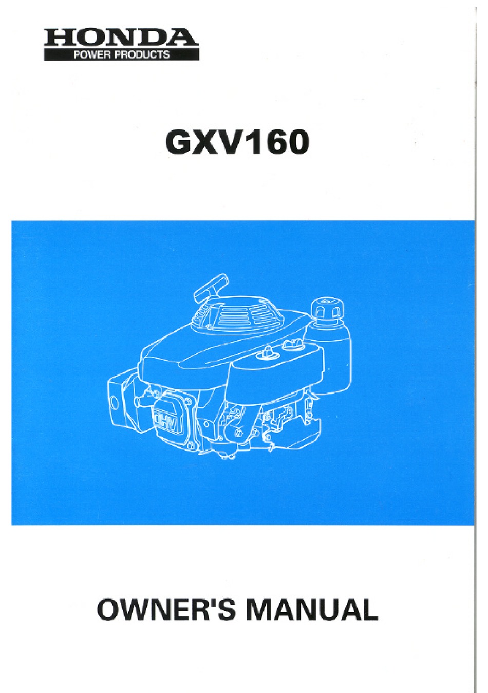Zakje test Gewaad HONDA GXV160 OWNER'S MANUAL Pdf Download | ManualsLib