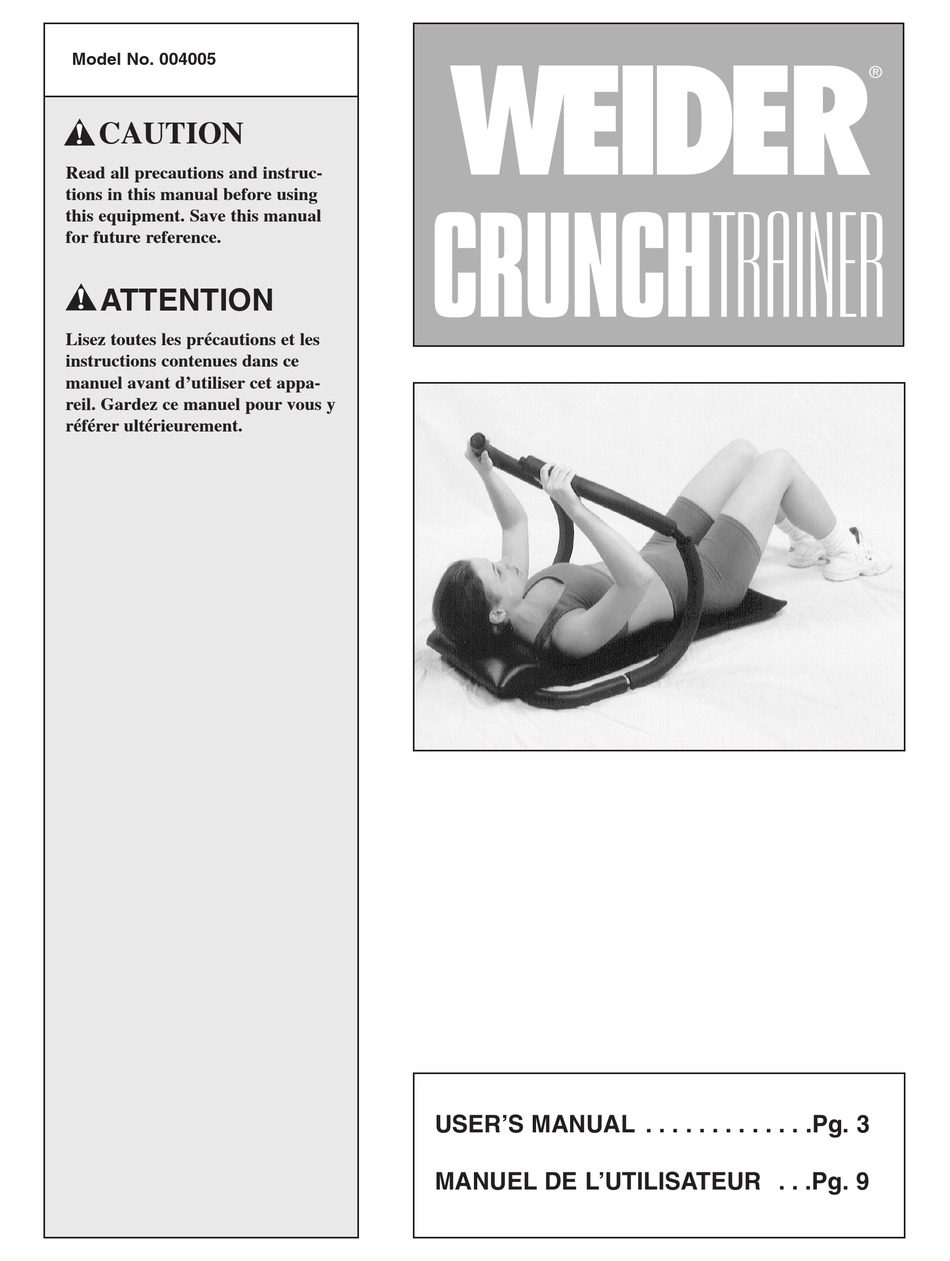 Weider ab best sale crunch trainer 2