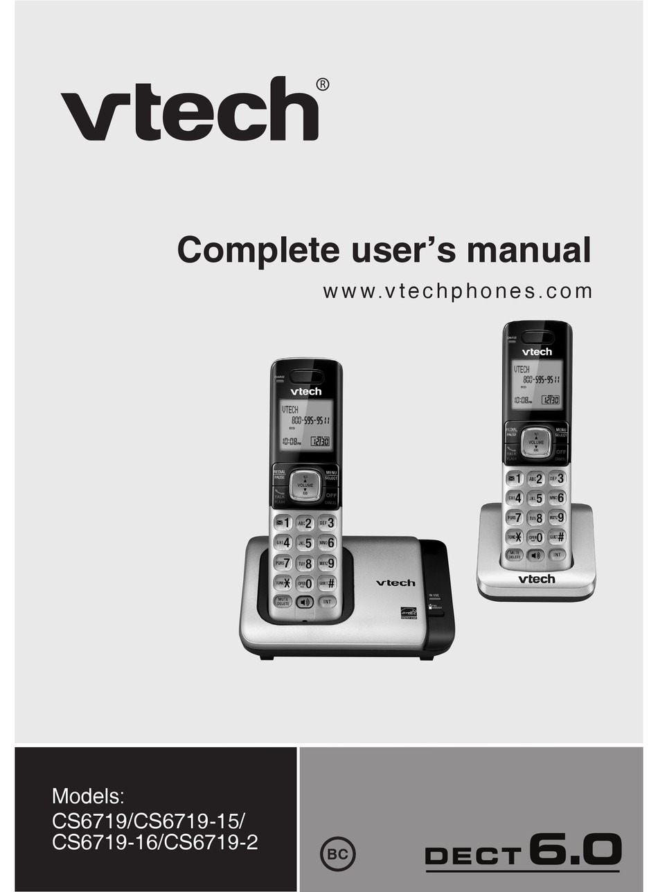 VTECH CS6719 USER MANUAL Pdf Download | ManualsLib