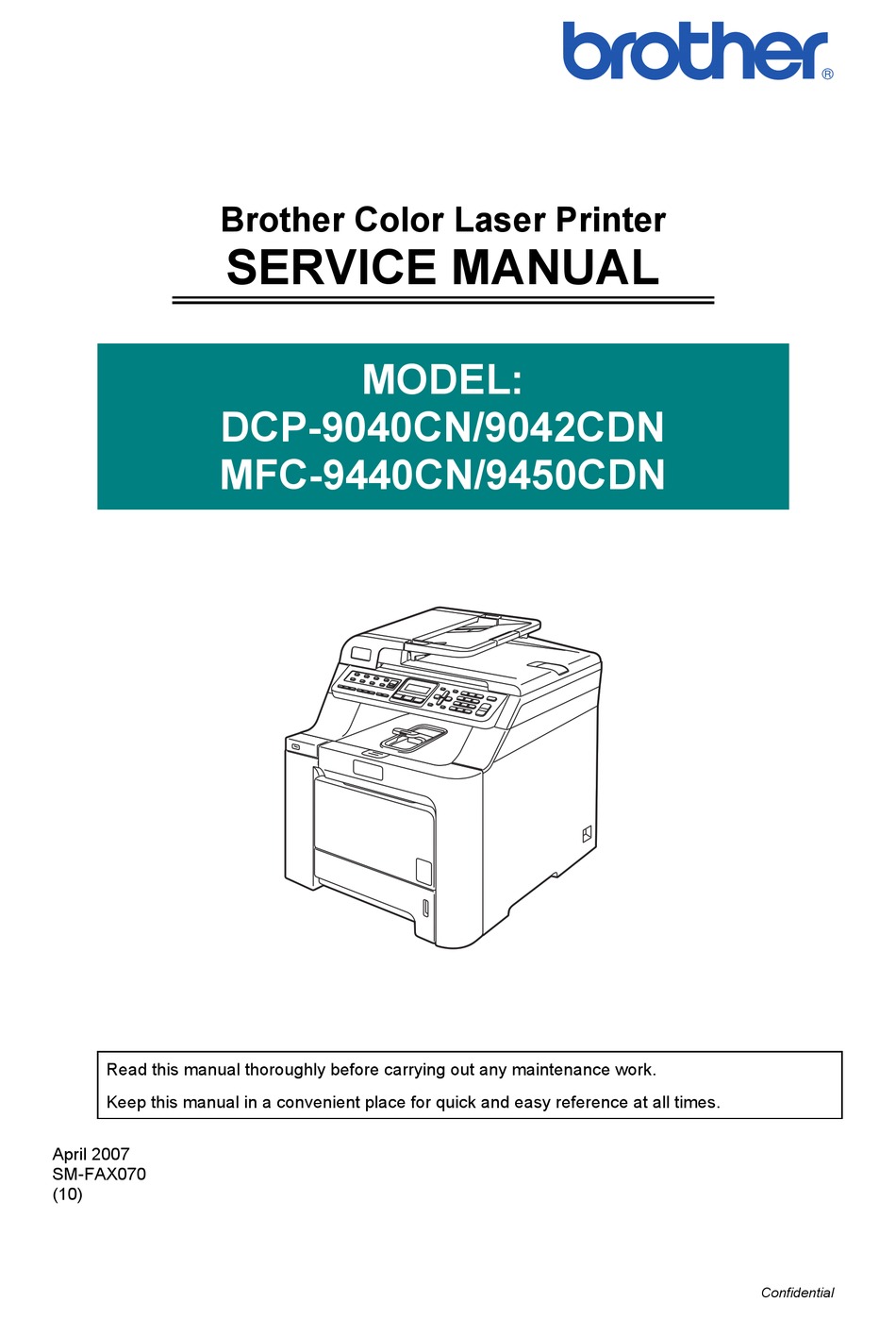 Brother Dcp 9040cn Service Manual Pdf Download Manualslib