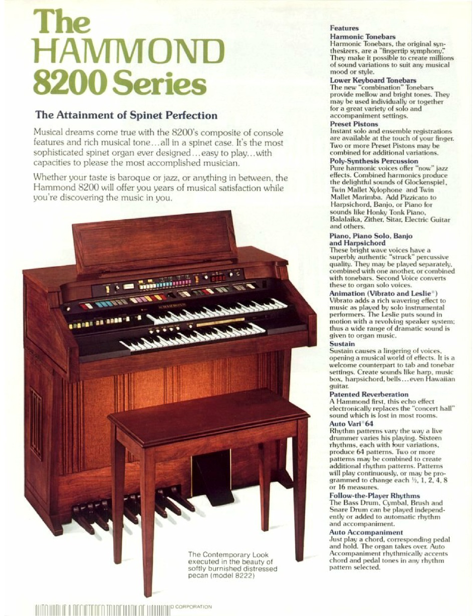 Hammond 8200 Series Review Pdf Download Manualslib