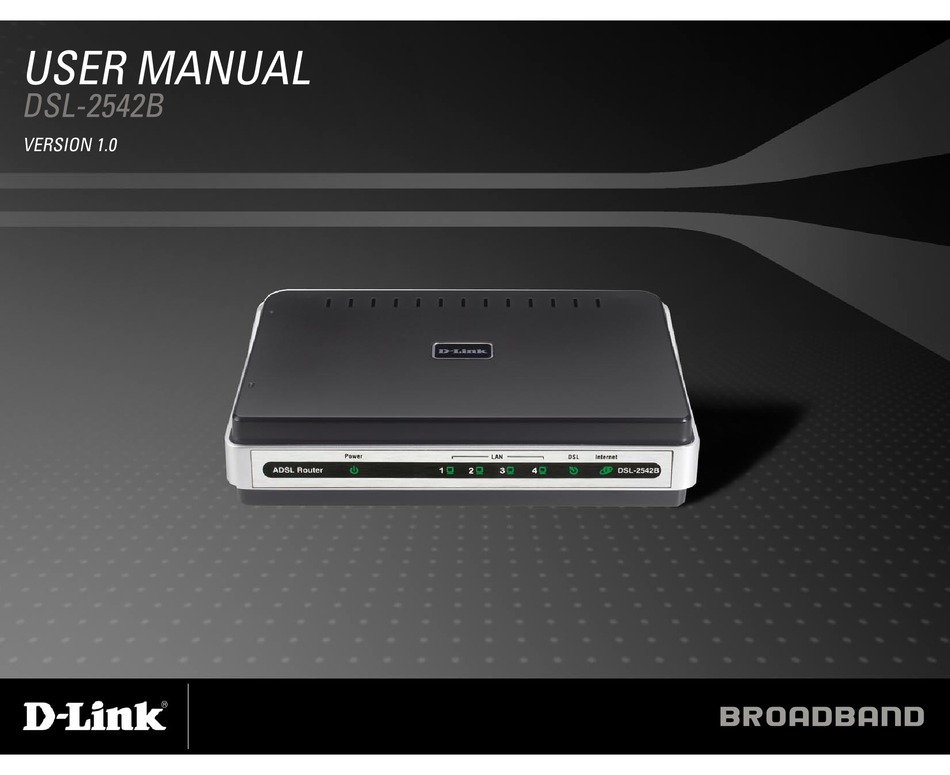 NEW D-Link DSL-2542B Routeur modem 4 ports ADSL2+ 
