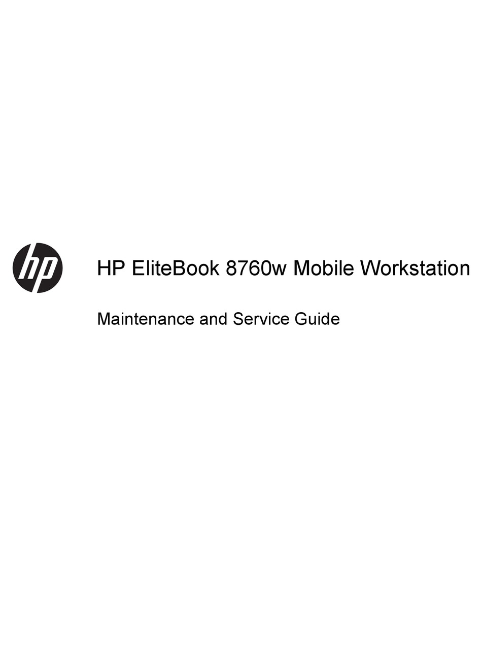 hp elitebook workstation 8760w