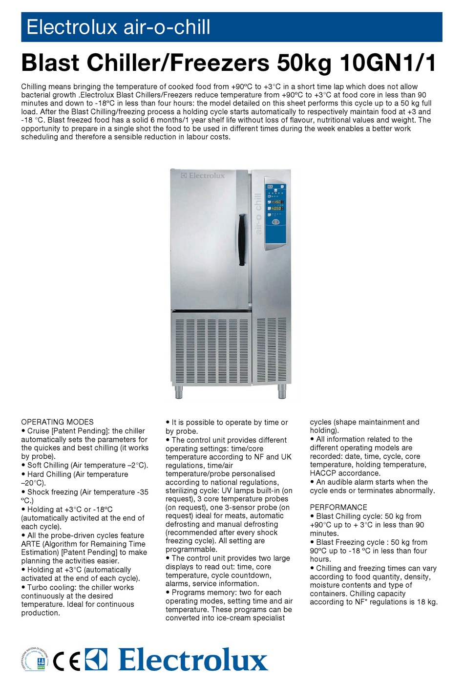 Electrolux Aofp101c Technical Data Pdf Download Manualslib