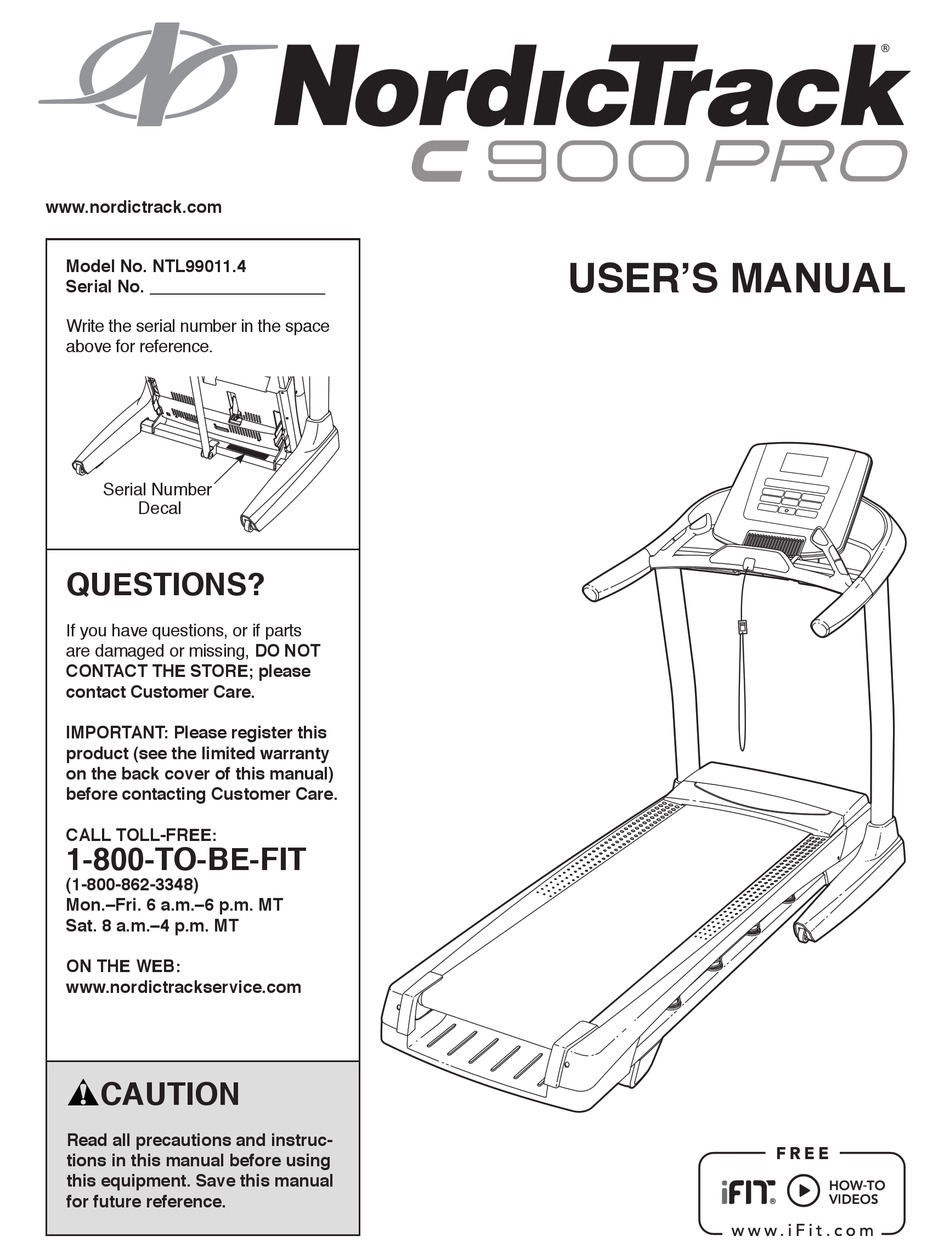 Nordictrack user 2024 manual