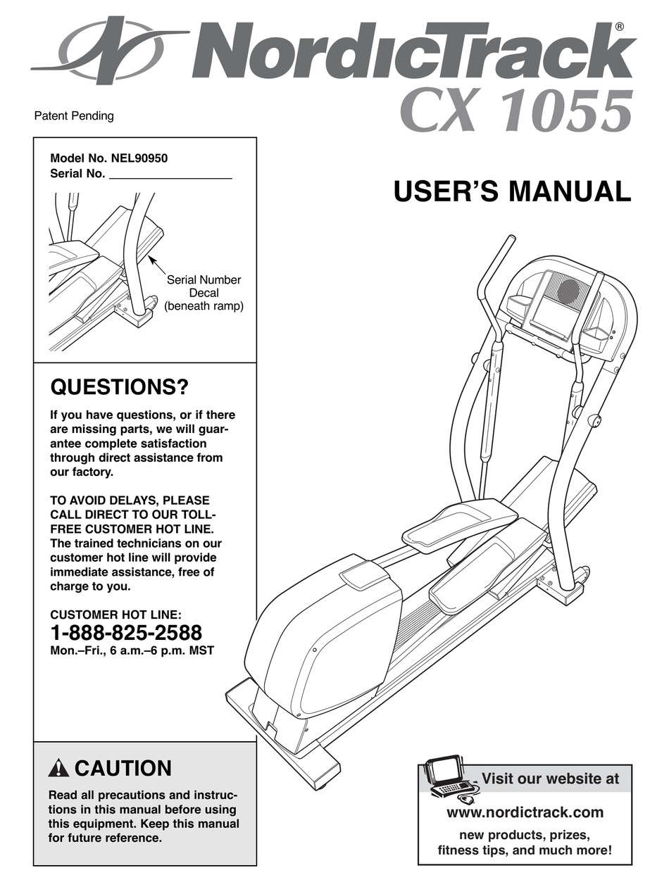 NORDICTRACK NEL90950 USER MANUAL Pdf Download ManualsLib