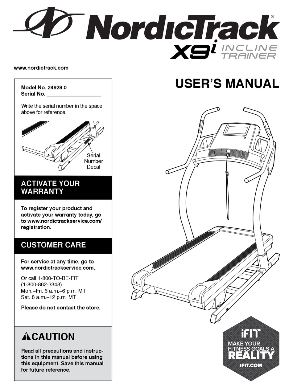 Nordictrack Users Manual Nordictrack Users Manual