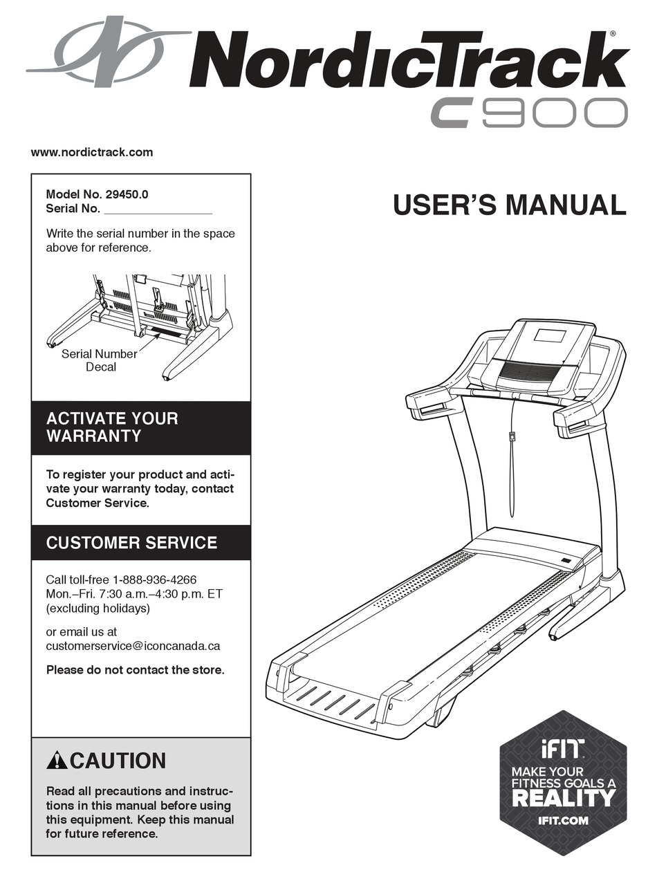 NORDICTRACK 29450.0 USER MANUAL Pdf Download | ManualsLib