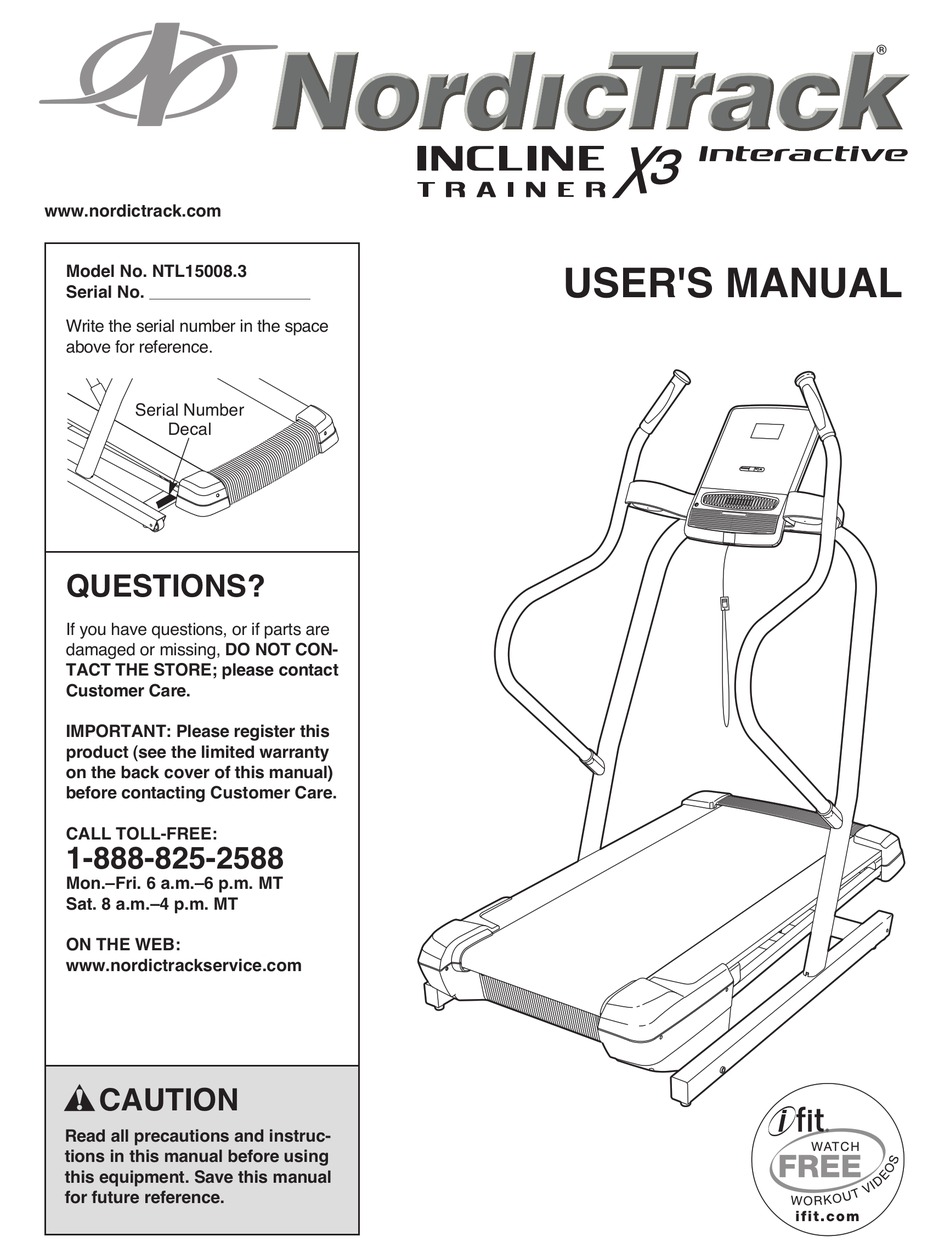 NORDICTRACK NTL15008.3 USER MANUAL Pdf Download | ManualsLib