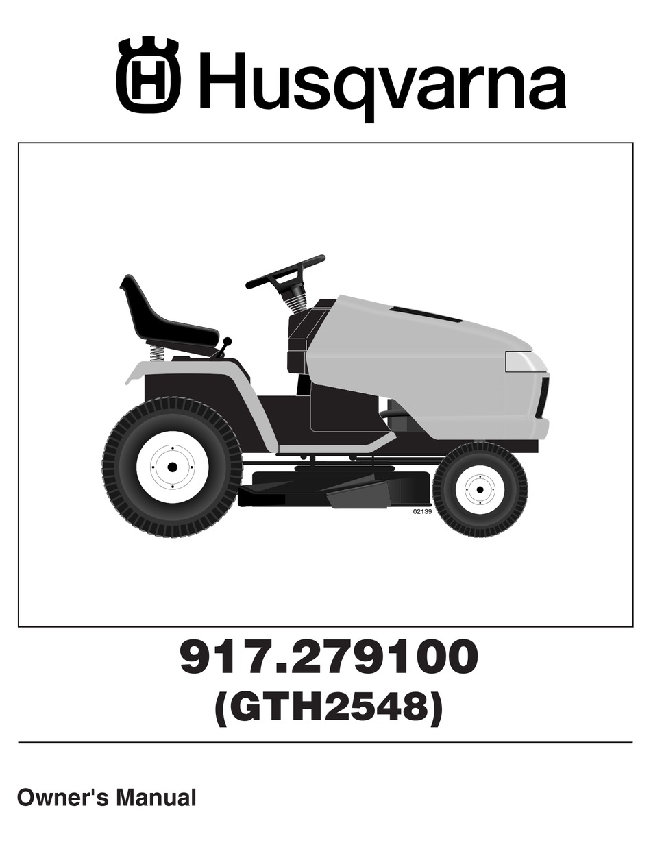 HUSQVARNA 917.279100 OWNER'S MANUAL Pdf Download ManualsLib