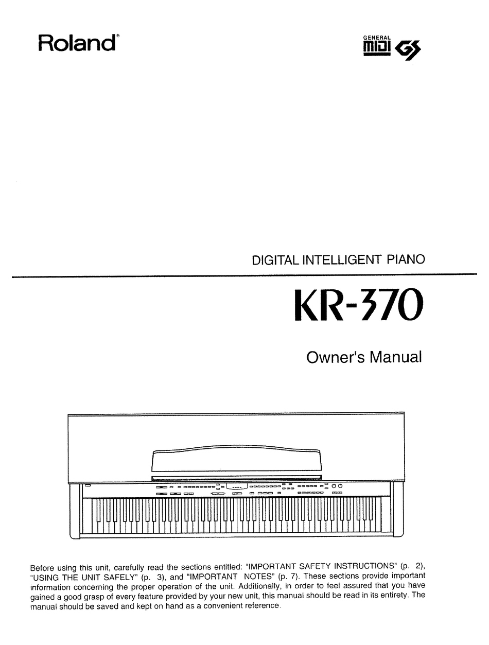 roland kr 370 digital piano