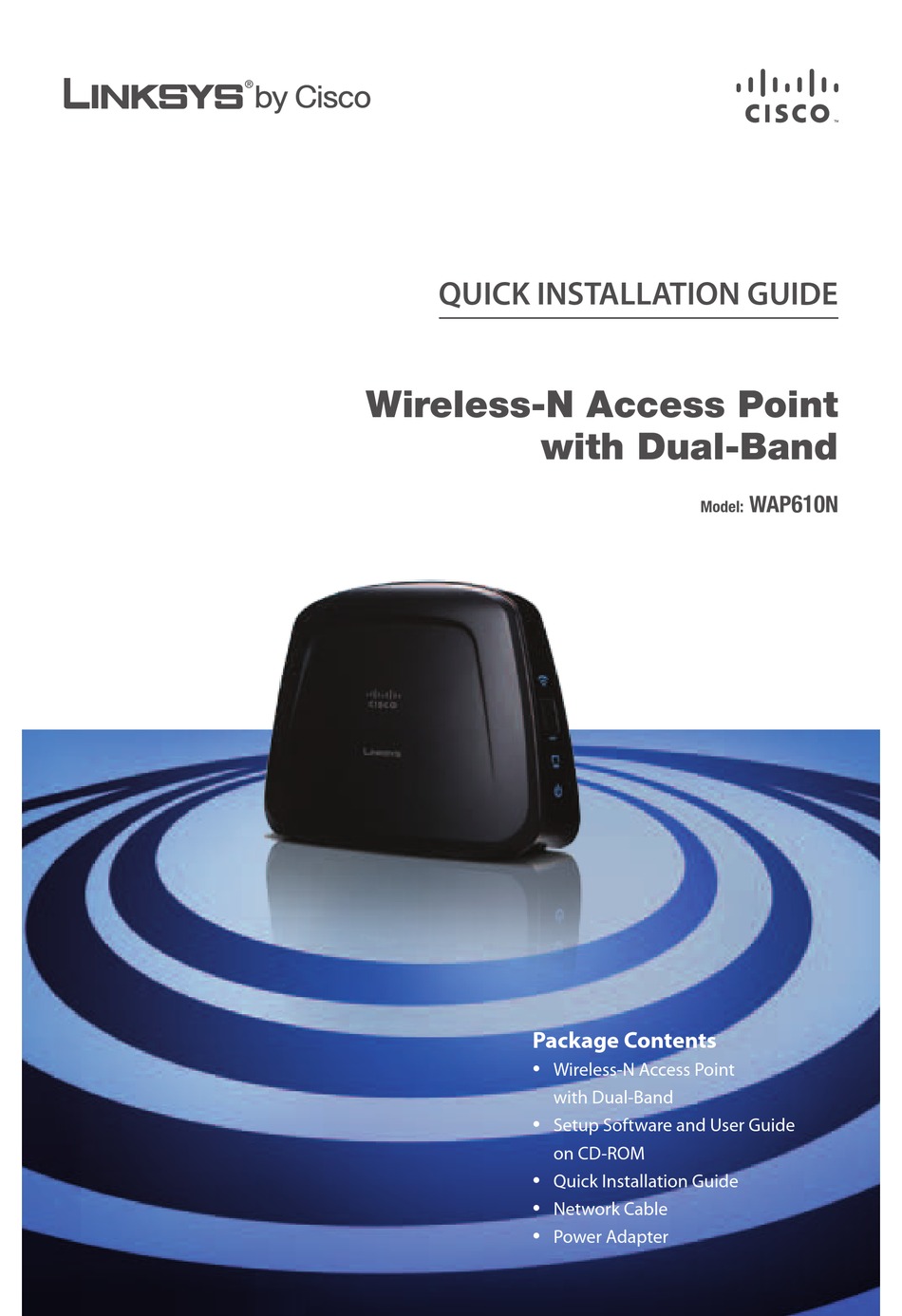 5 GHz EXCL PSU Linksys Linksys WAP610N Cisco Access Point Wireless-N Dual-Band 2.4 GHz 