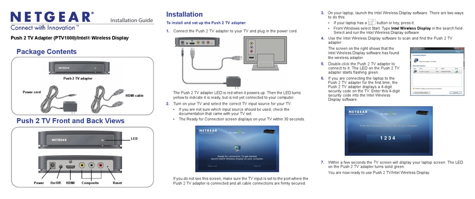 push to tv netgear windows 10