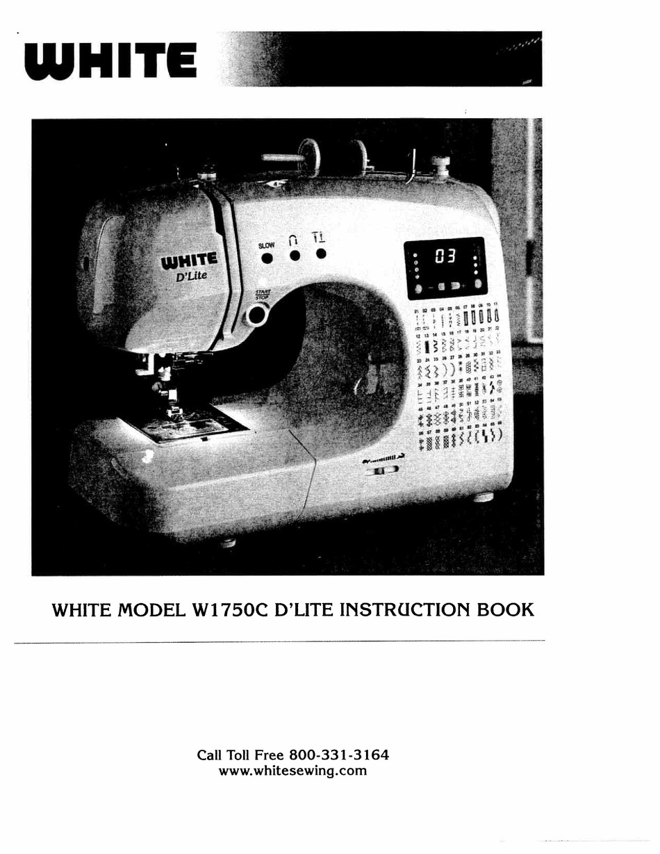 White 2037 Sewing Machine User Manual Instructions Reprint
