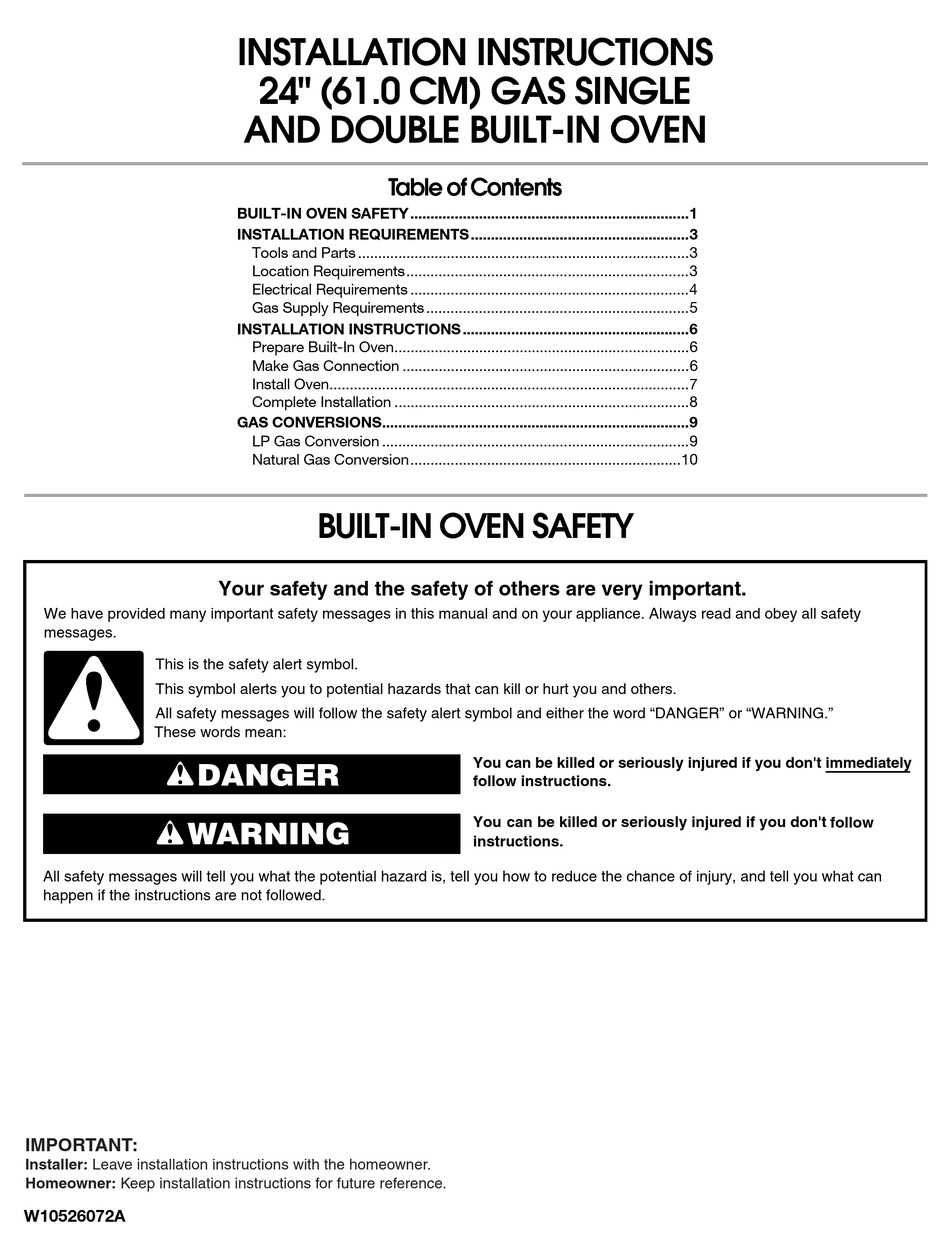 Whirlpool Accubake Gas Stove Manual