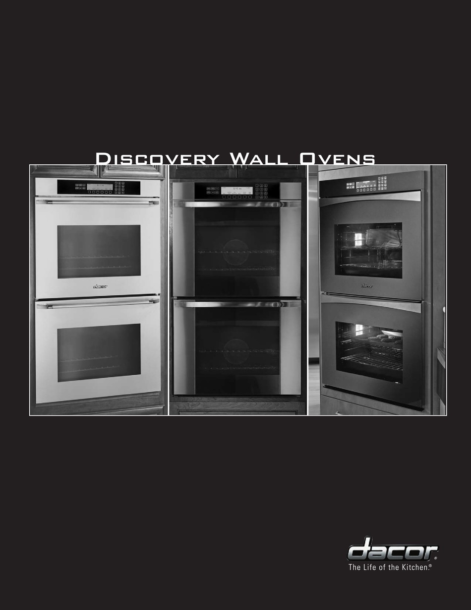 DACOR DISCOVERY WALL OVENS COOKING MANUAL Pdf Download ManualsLib