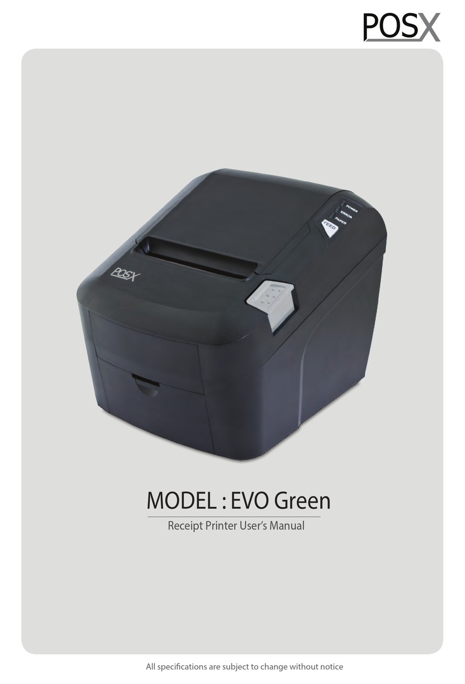 Self Test - POS-X EVO Green User Manual 