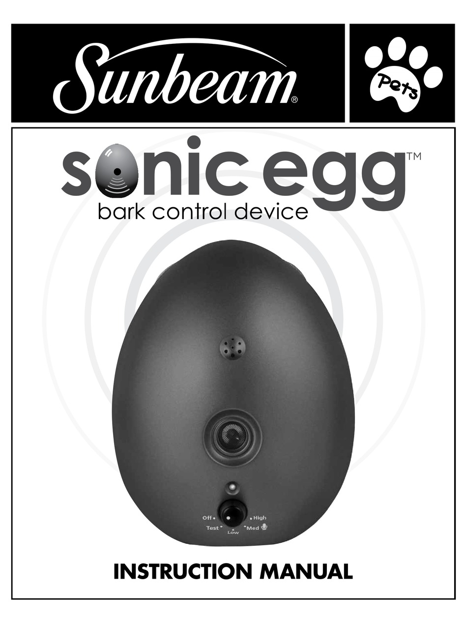 sunbeam ultrasonic egg