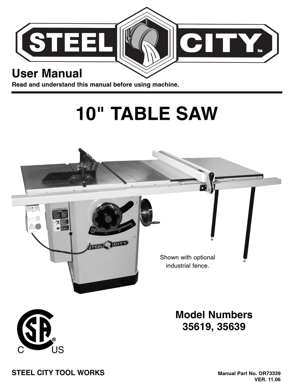 STEEL CITY 35619 USER MANUAL Pdf Download ManualsLib