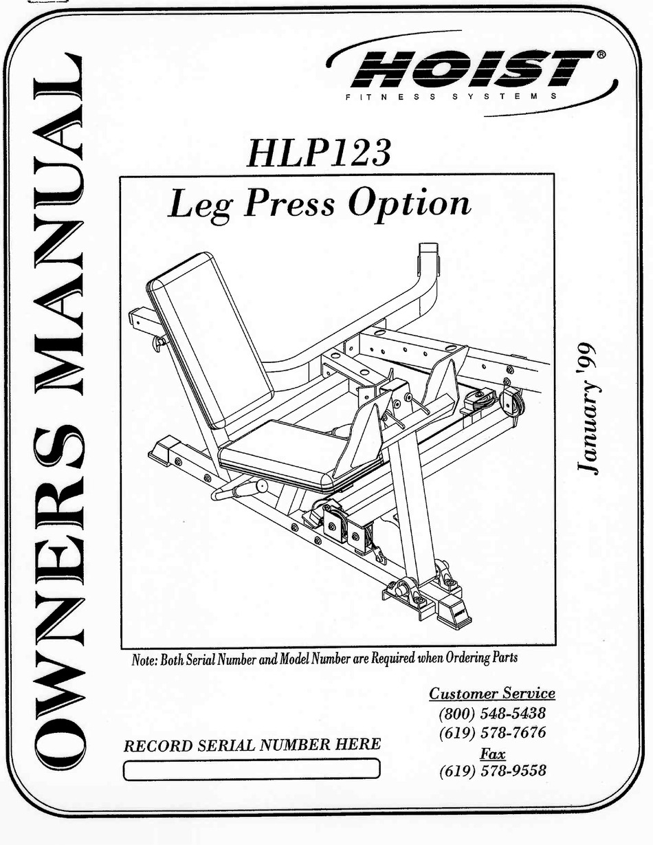 Hoist v5 owners discount manual