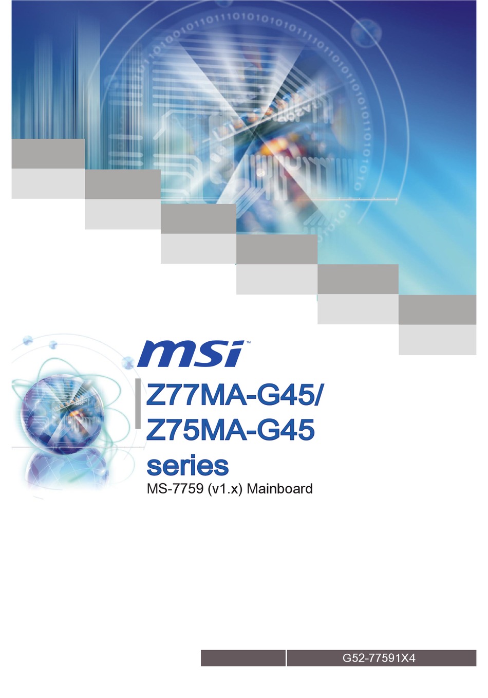 Msi Ms 7759 V1 X Manual Pdf Download Manualslib