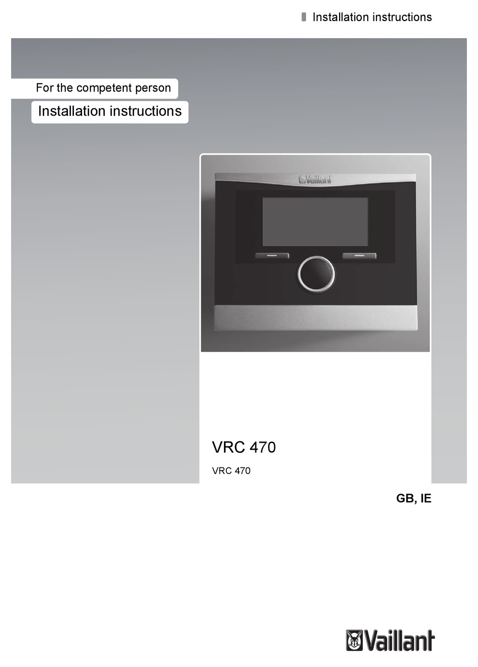 1 VAILLANT Thermostat Thermostatkopf VRH RW 9683 Thermostat têtes Installation