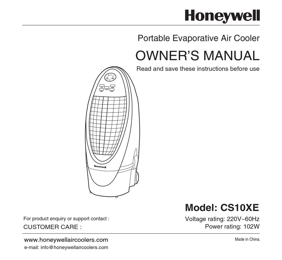 honeywell model cs10xe