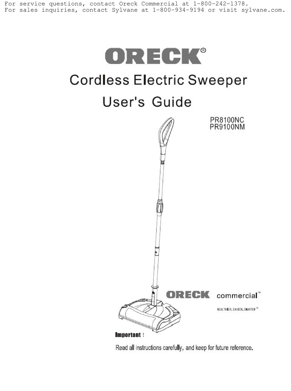 ORECK PR8100NC USER MANUAL Pdf Download ManualsLib