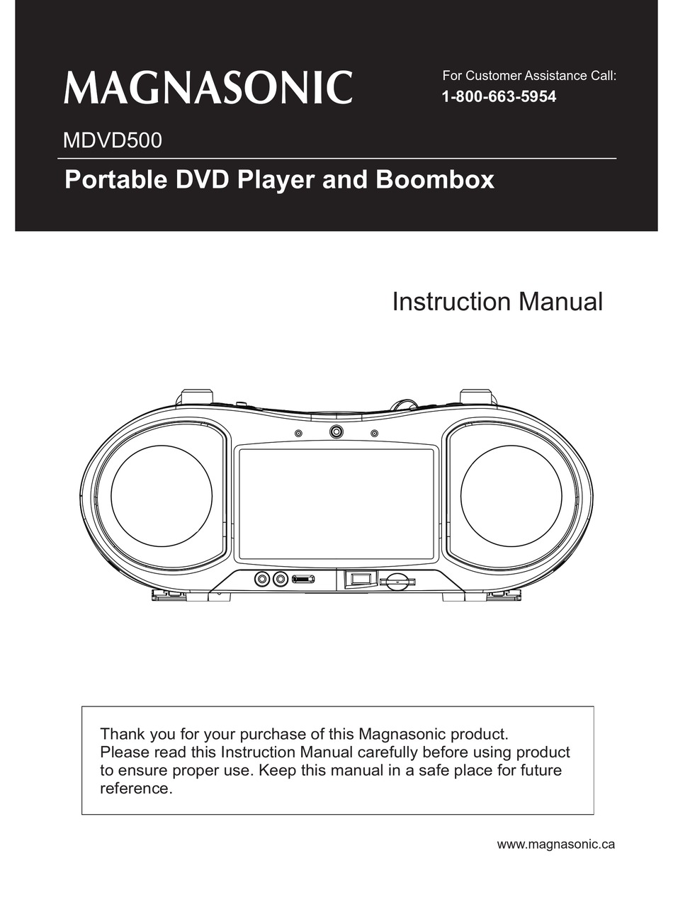 MAGNASONIC MDVD500 INSTRUCTION MANUAL Pdf Download ManualsLib