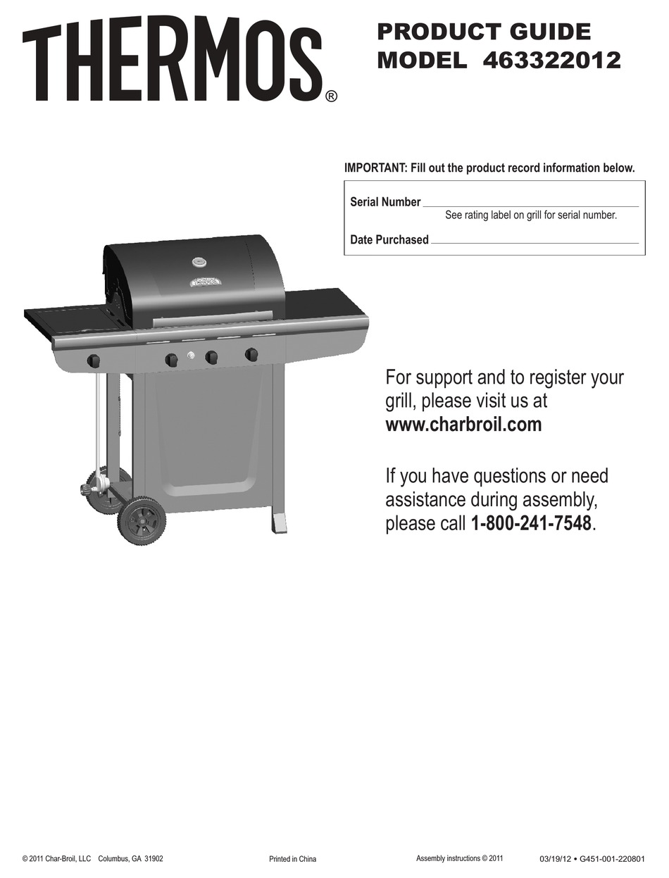 THERMOS 463322012 PRODUCT MANUAL Pdf Download ManualsLib