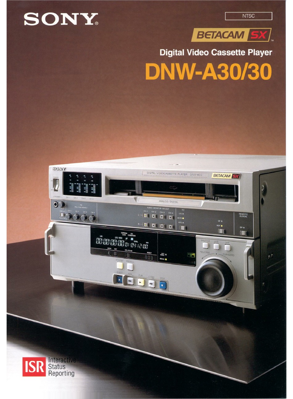 SONY DNW-30 SPECIFICATIONS Pdf Download | ManualsLib