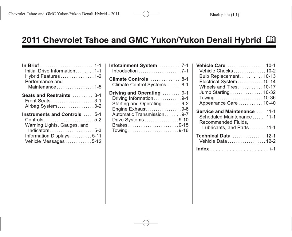 GMC TAHOE OWNER'S MANUAL Pdf Download ManualsLib