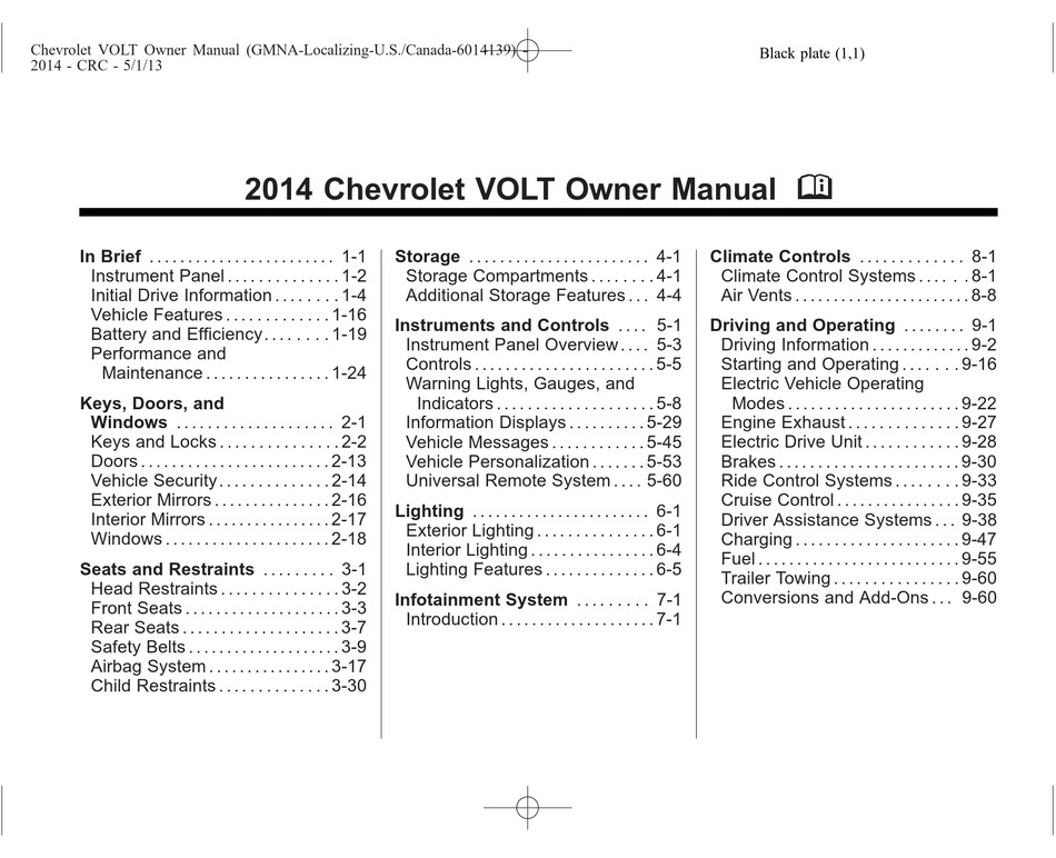 CHEVROLET VOLT OWNER