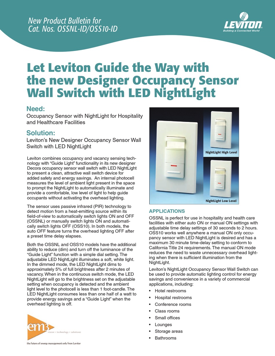leviton ossnl