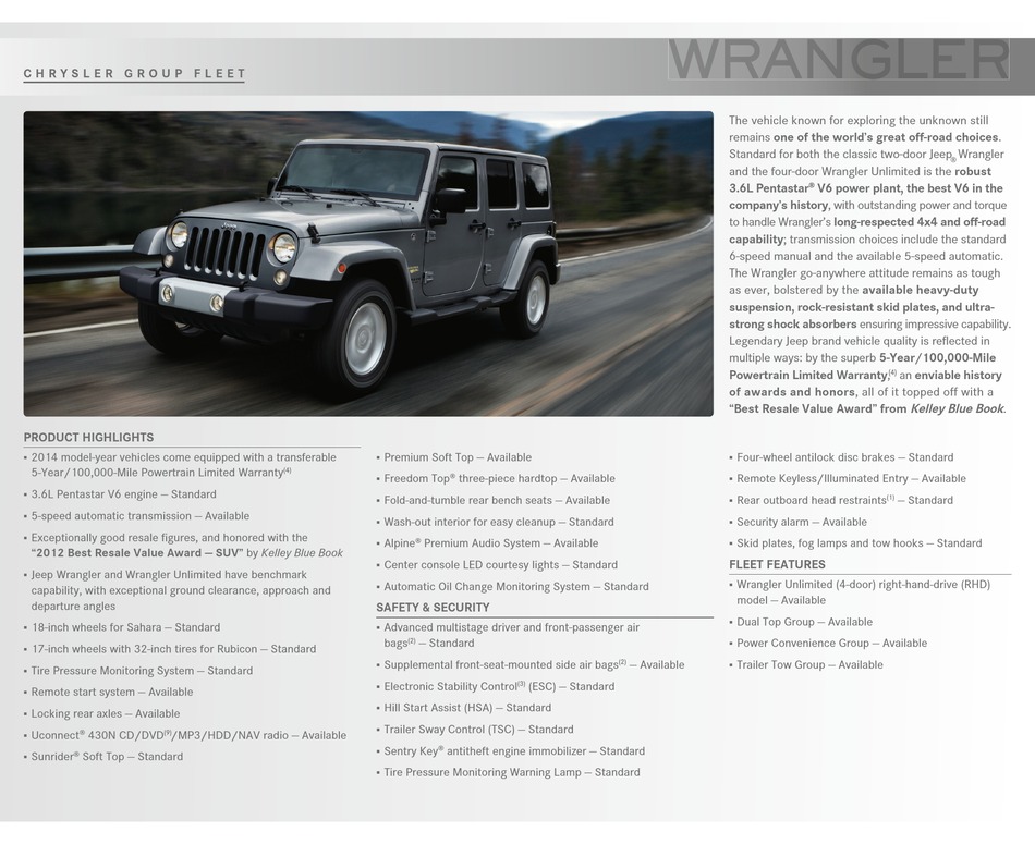 JEEP WRANGLER INFORMATION Pdf Download ManualsLib