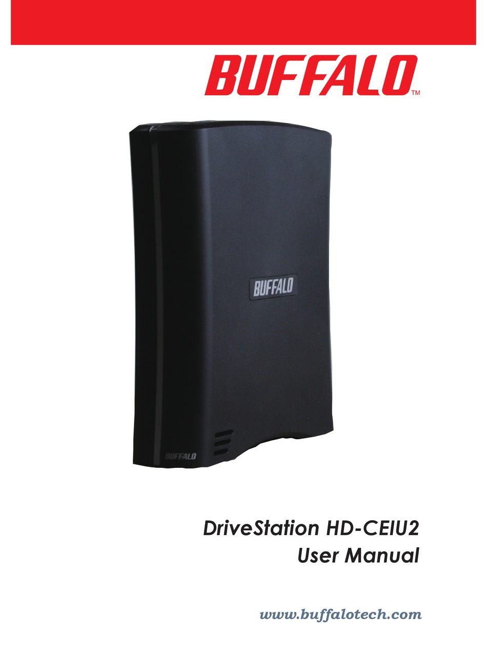 begrænse Dag Faciliteter BUFFALO DRIVESTATION HD-CEIU2 USER MANUAL Pdf Download | ManualsLib