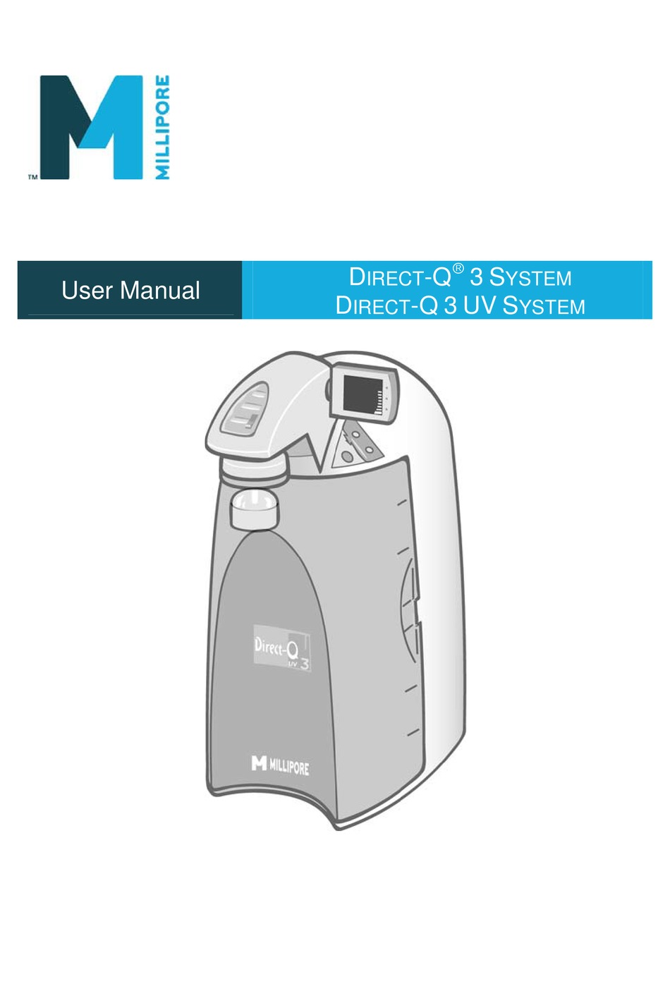 Millipore Direct Q 3 System User Manual Pdf Download Manualslib