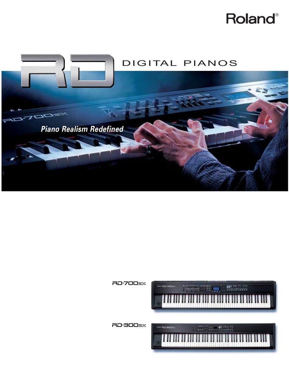 Roland Rd 700sx Specifications Pdf Download Manualslib