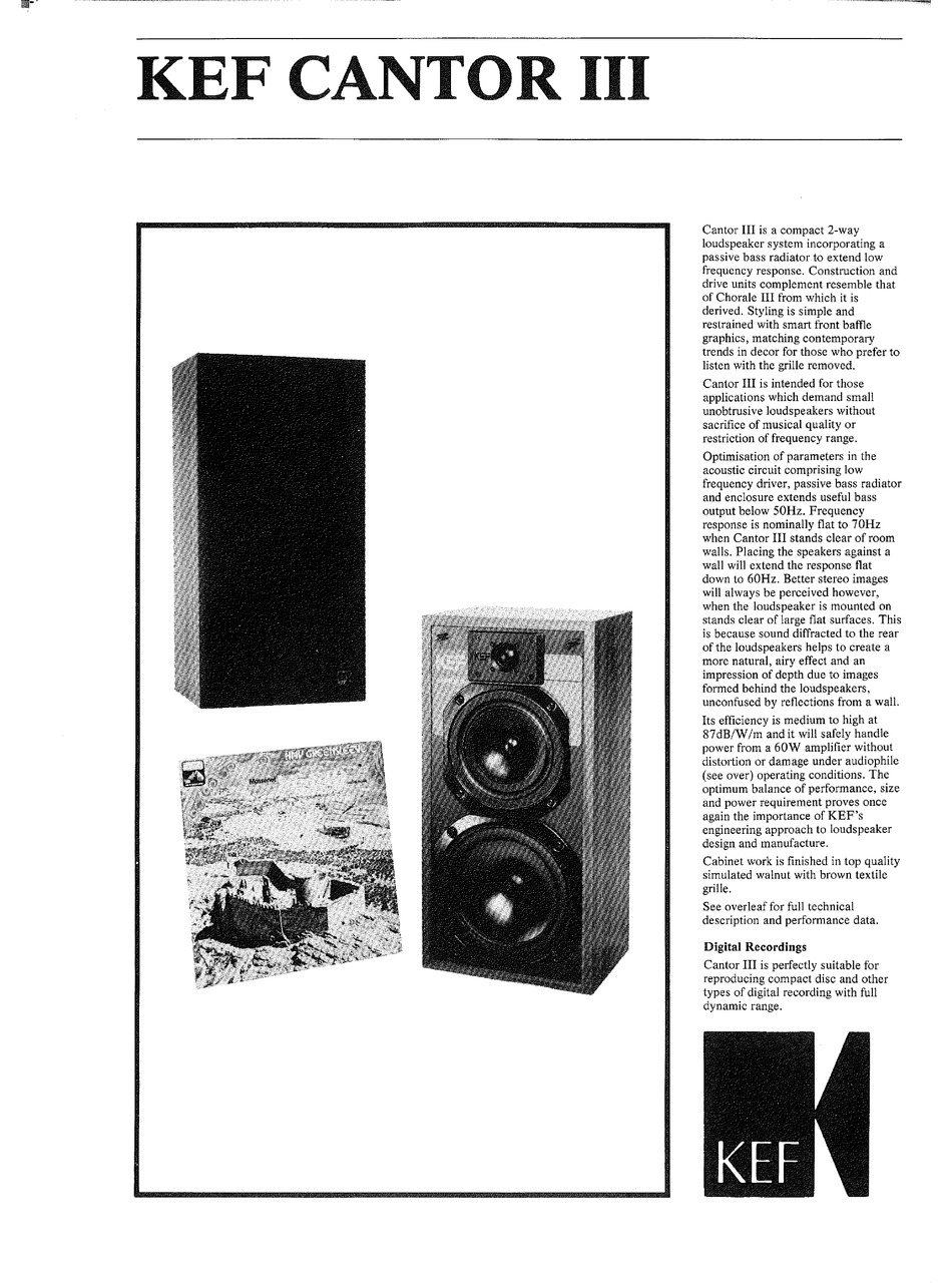 kef cantor 2