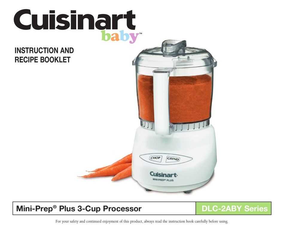 CUISINART DLC-2ABY SERIES INSTRUCTION AND RECIPE BOOKLET Pdf Download